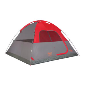 Coleman 6-Person Flatwoods II™ Lightweight Dome Camping Tent – Red