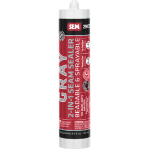 SEM 2-IN-1 Seam Sealer – 9.5oz Tube – Grey