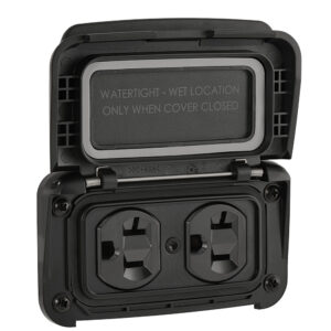 Scanstrut Ventura Series Dual AC Outlet – 125V – 20A