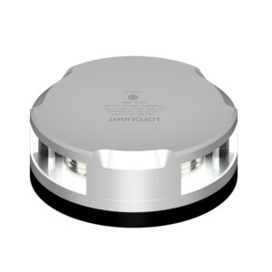 Lopolight 360-Degree Anchor Light – 2nm – Silver Housing w/FB Base – 2.5M Cable